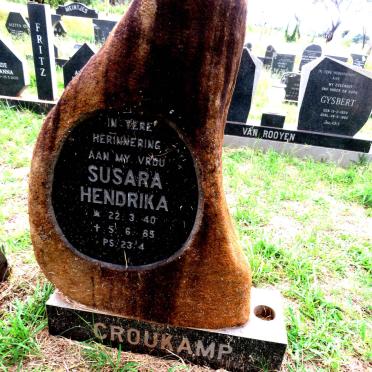 CROUKAMP Susara Hendrika 1940-1985