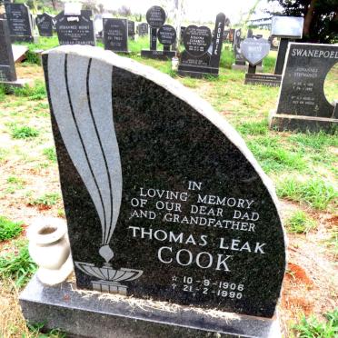 COOK Thomas Leak 1906-1990