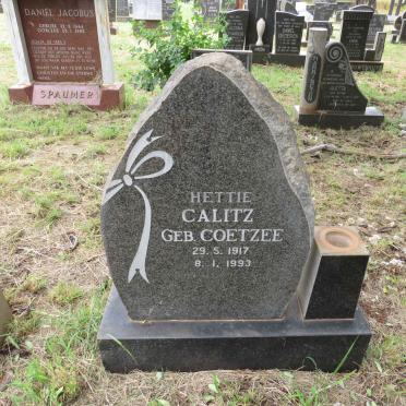 CALITZ Hettie nee COETZEE 1917-1993