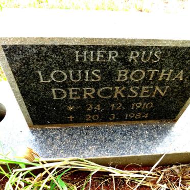 DERCKSEN Louis Botha 1910-1984