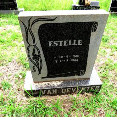 DEVENTER Estelle, van 1949-1983