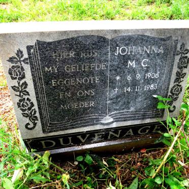 DUVENAGE Johanna M.C. 1906-1983