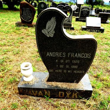 DYK Andries Francois, van 1925-1990