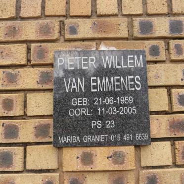 EMMENES Pieter Willem, van 1959-2005