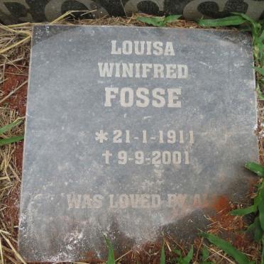FOSSE Louisa Winifred 1911-2001
