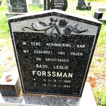 FORSSMAN Basil Leslie 1902-1983