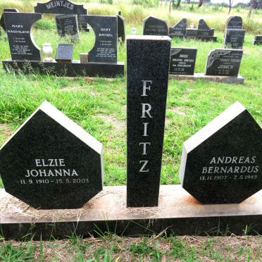 FRITZ Andreas Bernardus 1907-1983 & Elzie Johanna 1910-2003