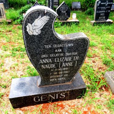GENIS Anna Elizabeth nee NAUDE 1895-1987