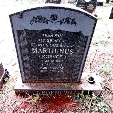 GROENEWALD Marthinus 1961-1998