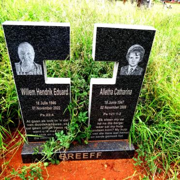 GREEFF Willem Hendrik Eduard 1946-2022 & Alletha Catharina 1947-2008