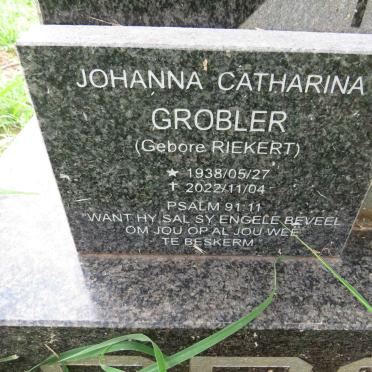 GROBLER Manie A.J. 1937-1981 & Johanna Catharina RIEKERT 1938-2022_2