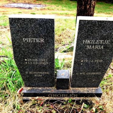 GROBLER Pieter 1931-2003 & Heiletje Maria 1938-