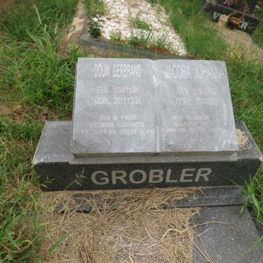 GROBLER Douw Gerbrand 1934-2011 & Jacoba Johanna 1936-2017