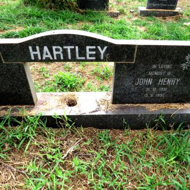 HARTLEY John Henry 1931-1992