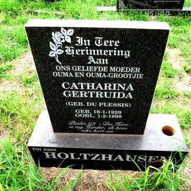 HOLTZHAUSEN Catharina Gertruida nee DU PLESSIS 1929-1998