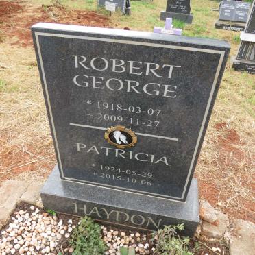 HAYDON Robert George 1918-2009 & Patricia 1924-2015