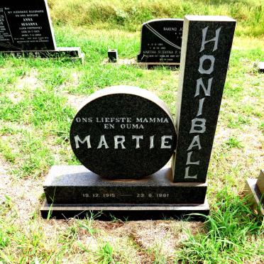 HONIBALL Martie 1915-1981