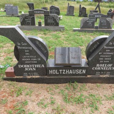 HOLTZHAUZEN Roelof Cornelius 1921-1982 & Dorothea Joan 1922-2003