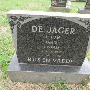 JAGER Johan Daniel Cronje, de 1945-1982