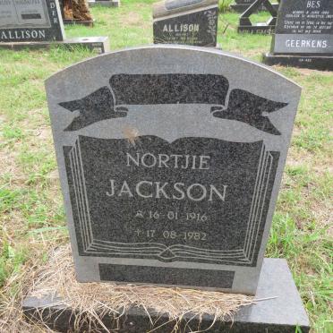 JACKSON Nortjie 1916-1982