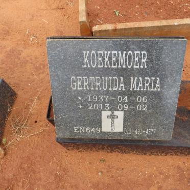 KOEKEMOER Gertruida Maria 1937-2013