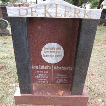 KLERK Willem Bernardus, de 1921-2000 & Anna Catharina LEE 1932-2019_1