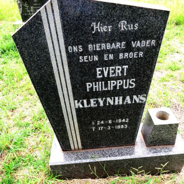 KLEYNHANS Evert Philippus 1942-1983
