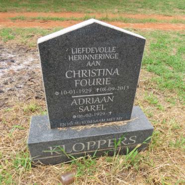 KLOPPERS Adriaan Sarel 1929- & Christina Fourie 1929-2013