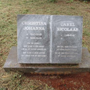 KORFF Carel Nicolaas 1945- & Christina Johanna 1947-1999