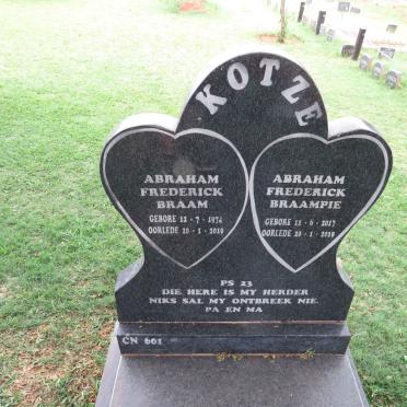 KOTZE Abraham Frederick 1974-2018 :: KOTZE Abraham Frederick 2017-2019