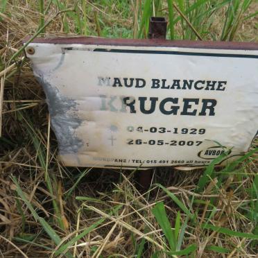 KRUGER Maud Blanche 1929-2007