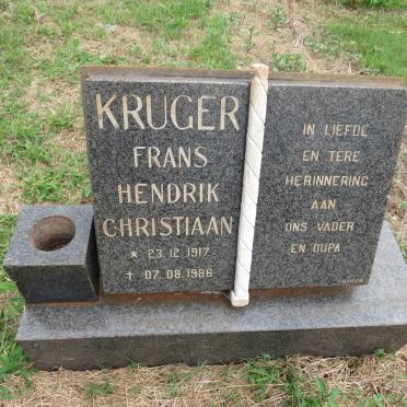 KRUGER Frans Hendrik Christiaan 1917-1986