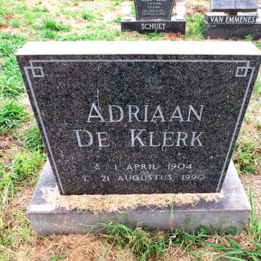 KLERK Adriaan, de 1904-1990