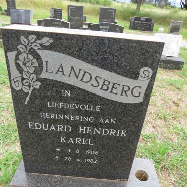 LANDSBERG Eduard Hendrik Karel 1906-1982
