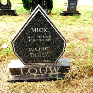 LOUW Mick 1916-2002 :: LOUW Michiel 1918-2009