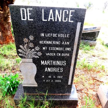 LANGE Marthinus Andries, de 1912-1986