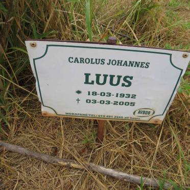 LUUS Carolus Johannes 1932-2005