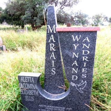 MARAIS Wynand Andries 1930-2021 & Aletta Jacomina Elizabeth Ellis 1925-2010