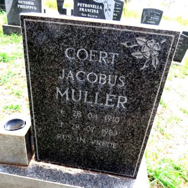 MULLER Coert Jacobus 1910-1983
