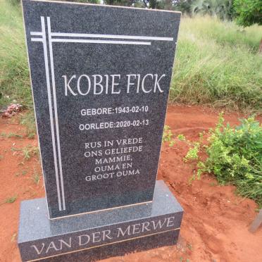 MERWE Kobie Fick, van der 1943-2020