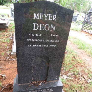 MEYER Deon 1956-1981