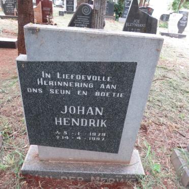 MERWE Johan Hendrik, van der 1979-1997