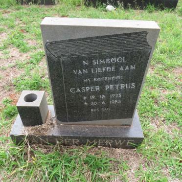 MERWE Casper Petrus, van der 1925-1983