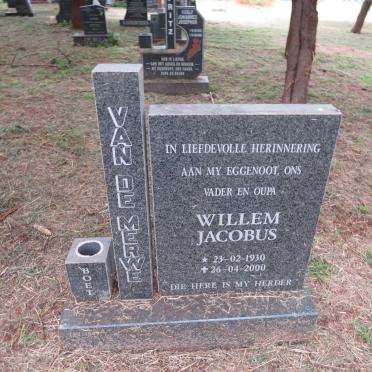 MERWE Willem Jacobus, van de 1930-2000