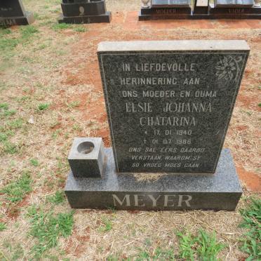 MEYER Elsie Johanna Chatarina 1940-1986