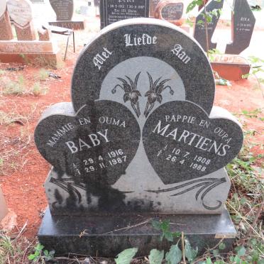 NEL Martiens 1908-1988 & Baby 1916-1987