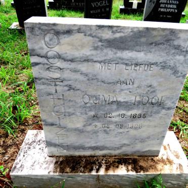 OOSTHUIZEN Tooi 1895-1988