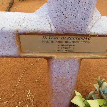OOSTHUIZEN Martie Dorothea 1970-2018