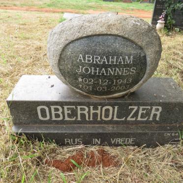 OBERHOLZER Abraham Johannes 1943-2003