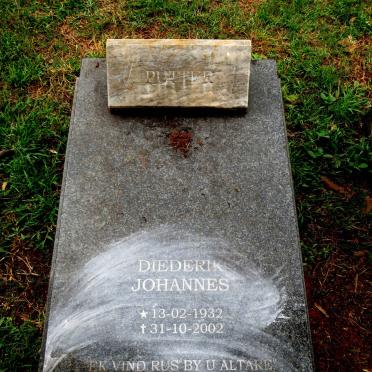 PUTTER Diederik Johannes 1932-2002